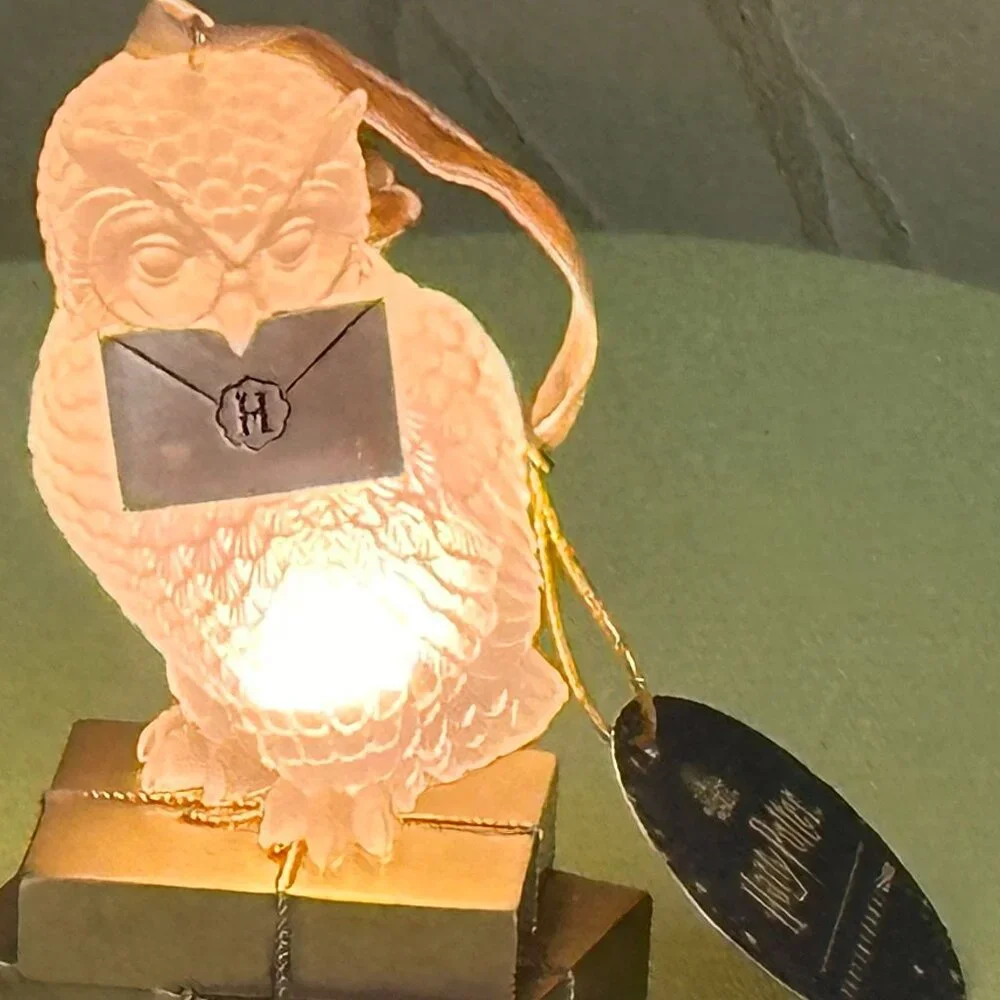 HARRY POTTER HEDWIG LIGHT-UP ORNAMENT:NIB